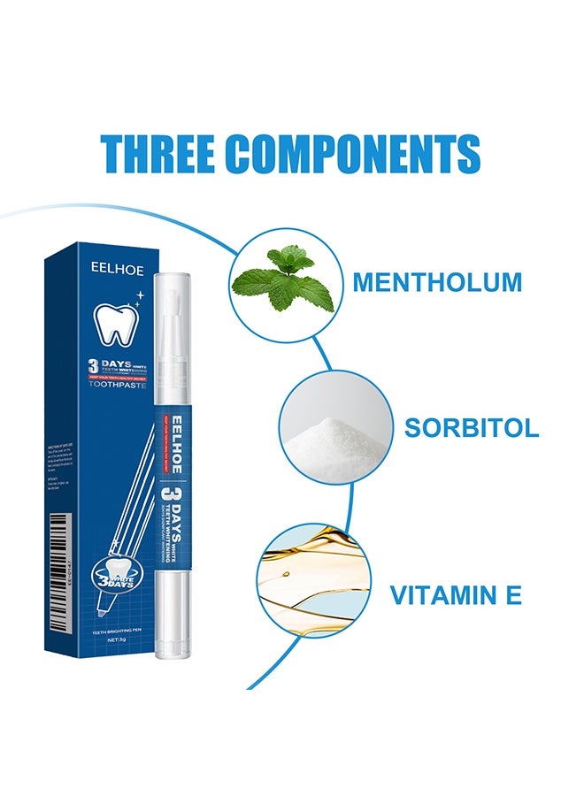 EELHOE Teeth Whitening Pen, Tooth Whitening Pen for Bright White Teeth, Teeth Whitening Gel for Oral Care, Fast Removes Years of Stains - Image 2